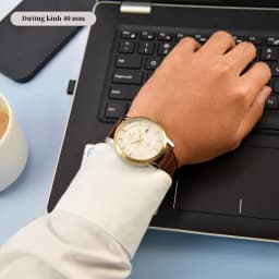 Thumbnail Đồng hồ Sunflame Watch Twilight MJOS00-B mặt kính Sapphire chống xước, chống nước 5 ATM, dây da đeo tay mẫu đôi nam nữ 4