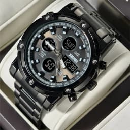 Thumbnail Đồng hồ thạch anh doanh nhân màn hình kép SKMEI 1389 mới 2