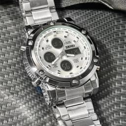 Thumbnail Đồng hồ thạch anh doanh nhân màn hình kép SKMEI 1389 mới 4