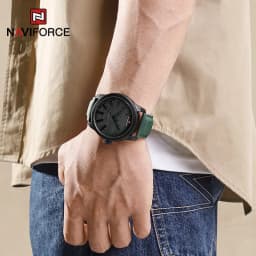 Thumbnail Đồng Hồ Thể Thao naviforce Không Thấm Nước Chống Sốc Bằng Da 3