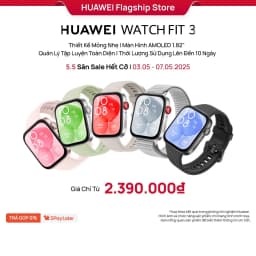 Thumbnail Đồng Hồ Thông Minh HUAWEI WATCH FIT 3 | Thiết Kế Mỏng Nhẹ | Màn Hình AMOLED 1.82" | Quản Lý Tập Luyện Toàn Diện 1