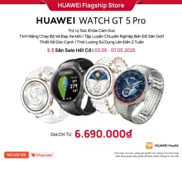 Thumbnail Đồng Hồ Thông Minh HUAWEI WATCH GT5 Series Tính Năng Chạy Bộ Và Đạp Xe Mới | Thiết Kế Góc Cạnh | Thời Lượng 2 Tuần 2