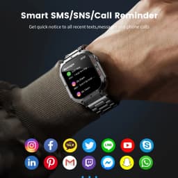 Thumbnail Đồng hồ thông minh LIGE đa chức năng theo dõi sức khoẻ kết nối bluetooth thích hợp cho điện thoại iOS Android 3