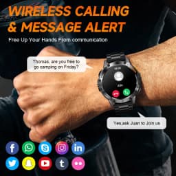 Thumbnail Đồng hồ thông minh LIGE AMOLED 1.43 inch Màn hình cảm ứng toàn diện Cuộc gọi Bluetooth Đồng hồ tùy chỉnh Mặt theo dõi huyết áp nhịp tim 3