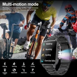 Thumbnail Đồng hồ thông minh LIGE Nam Cuộc gọi Bluetooth Đèn thở LED 1.96inch Full Touch Chống nước 3