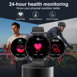 Thumbnail Đồng hồ thông minh LIGE Nam Cuộc gọi Bluetooth 1,53 inch Cảm ứng toàn màn hình Chống nước Theo dõi sức khỏe Theo dõi sức khỏe 3