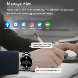 Thumbnail Đồng hồ thông minh LIGE Nam Cuộc gọi Bluetooth Thể thao chống nước Theo dõi sức khỏe Màn hình cảm ứng toàn diện 3