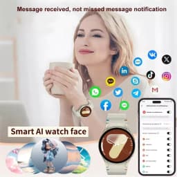 Thumbnail Đồng hồ thông minh LIGE Nam Cuộc gọi Bluetooth 1,5 inch Theo dõi sức khỏe chống nước Nhiều chế độ thể thao 3