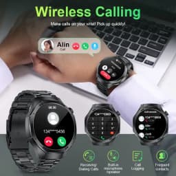 Thumbnail Đồng hồ thông minh LIGE Nam chính hãng 1,53 Inch Thể thao chống nước Cuộc gọi Bluetooth Giám sát oxy trong máu 2