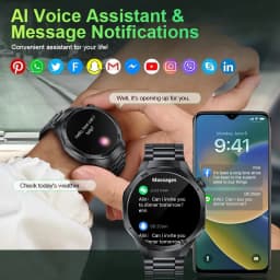 Thumbnail Đồng hồ thông minh LIGE Nam chính hãng 1,53 Inch Thể thao chống nước Cuộc gọi Bluetooth Giám sát oxy trong máu 3