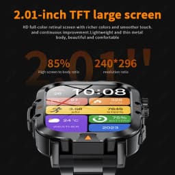 Thumbnail Đồng hồ thông minh LIGE V17 Nam LED FlashLight Mặt số tùy chỉnh Cuộc gọi Bluetooth Giám sát sức khỏe Chống nước 4