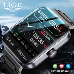 Thumbnail Đồng hồ thông minh thể thao LIGE 1.90 " đo đường huyết nhiệt độ 1