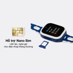 Thumbnail Đồng hồ thông minh trẻ em Kidcare S6 gọi video call định vị GPS - Màu trắng xanh 4