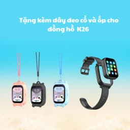 Thumbnail Đồng hồ thông minh trẻ em định vị Valdus VK26 Kid 4G watch nghe gọi có sim video call bảo hành 1 năm 2