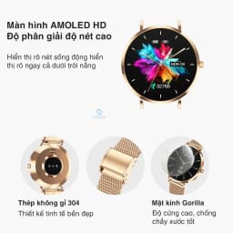 Thumbnail Đồng hồ thông minh VL43 Pro nhận thông báo tin nhắn cuộc gọi theo dõi sức khỏe nhịp tim Bh 1 năm 3