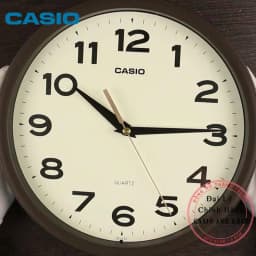 Thumbnail Đồng hồ treo tường Casio IQ-151-5DF vỏ nâu ( đường kính 25cm) 2