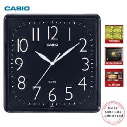 Thumbnail Đồng hồ treo tường Casio IQ-06-1DF đen ( cỡ ngang 25cm) 1