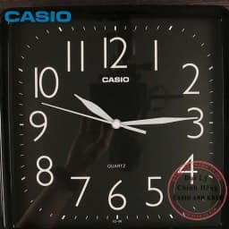 Thumbnail Đồng hồ treo tường Casio IQ-06-1DF đen ( cỡ ngang 25cm) 2