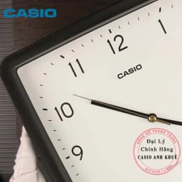 Thumbnail Đồng hồ treo tường Casio vuông IQ-152-1DF vỏ đen ( cỡ 25cm) 3