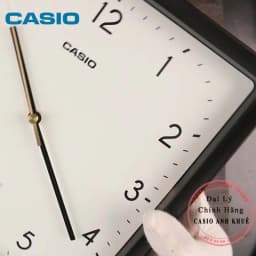 Thumbnail Đồng hồ treo tường Casio vuông IQ-152-1DF vỏ đen ( cỡ 25cm) 4