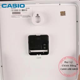 Thumbnail Đồng hồ treo tường vuông Casio IQ-06-7DF trắng ( cỡ ngang 25cm) 3