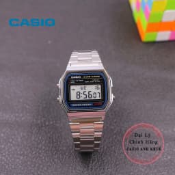 Thumbnail Đồng hồ Unisex Casio Vintage A158WA-1DF dây kim loại 3