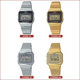 Thumbnail Đồng hồ unisex dây kim loại Casio chính hãng A700 Series (35mm) 2