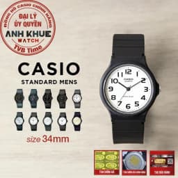 Thumbnail Đồng hồ unisex dây nhựa Casio chính hãng MQ-24 (34mm) (tay nam nhỏ và nữ) 1