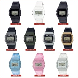 Thumbnail Đồng hồ unisex dây nhựa Casio chính hãng F-91 (35mm) (tay nam nhỏ và nữ) 2