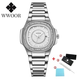 Thumbnail Đồng hồ WWOOR chống thấm nước kiểu dáng sang trọng cho nữ 8874 1