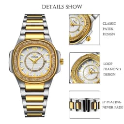 Thumbnail Đồng hồ WWOOR chống thấm nước kiểu dáng sang trọng cho nữ 8874 4