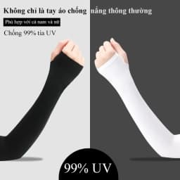 Thumbnail Ống tay áo chống nắng MYT găng tay lụa lạnh chống nắng thoáng khi chống tia UV mùa hè phong cách dành cho nam và nữ 1