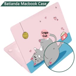Thumbnail Ốp Bảo Vệ Màu Hồng Cho MacBook Pro13 14 16" Air13 13.6 15" M4 M3 M2 M1 A2941 A2681 A2337 A2338 Air13 A1369 A1466 Touch ID A2179 A1932 A2442 A2251 A1708 A1706 A2179 1