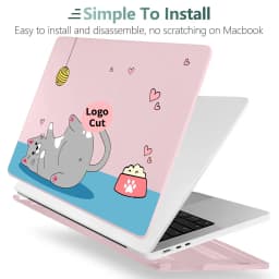 Thumbnail Ốp Bảo Vệ Màu Hồng Cho MacBook Pro13 14 16" Air13 13.6 15" M4 M3 M2 M1 A2941 A2681 A2337 A2338 Air13 A1369 A1466 Touch ID A2179 A1932 A2442 A2251 A1708 A1706 A2179 3