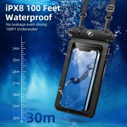 Thumbnail Ốp điện thoại chống nước Fonken Túi đôi IPX8 cho thẻ ví đựng đồ bơi 3