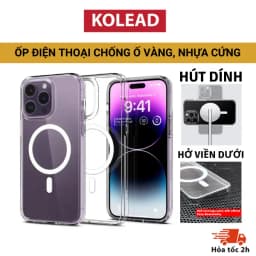 Thumbnail Ốp điện thoại trong suốt nhựa cứng P88 KOLEAD sạc từ tính iphone xsmax 11 12 13 14 15 16 pro plus promax 1