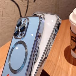 Thumbnail Ốp Điện Thoại từ tính Silicon Trong Suốt KOLEAD P41 Có viền và Vòng Kim Loại Sang Trọng Cho iphone 12 13 14 Pro Max plus 2