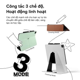 Thumbnail Ốp điện thoại Folio phao MOFT cho iPad Air thế hệ thứ 6 11 '' M2 2024 & Pro 13 M4 Folio Giá đỡ bút chì 3