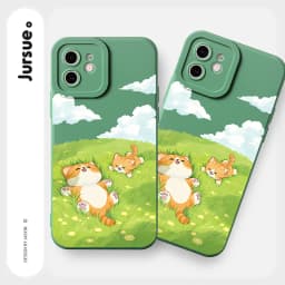Thumbnail Ốp điện thoại JURSUE Y3313 họa tiết mèo thích hợp cho iPhone 16 15 14 13 12 11 Pro Max SE 2020 X XR XS ip 8 7 Plus 1