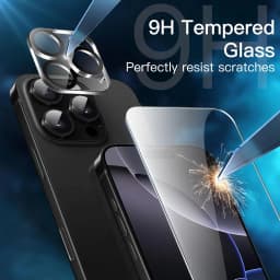 Thumbnail 𝗖𝗢𝗠𝗕𝗢 - Ốp LIKGUS Nhám Chống Vân Tay, Chống Sốc 2M + Kính Cường Lực Trong Suốt + Cường Lực Bảo Vệ Camera 2