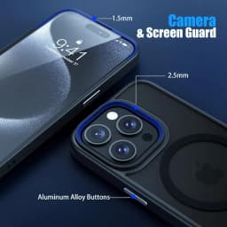Thumbnail 𝗖𝗢𝗠𝗕𝗢 - Ốp LIKGUS Nhám Sạc Không Dây, Chống Sốc, Chống Vân Tay + Kính Cường Lực Chống Nhìn Trộm + Bảo Vệ Camera 4