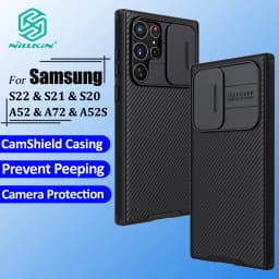 Thumbnail Ốp Lưng CamShield Sang Trọng Nillkin Cho Samsung S25 Ultra S24 Ultra S23 Ultra S22 S21 S20 FE Note 20 Ultra A54 A52S A52 A25 A71 A56 Thanh Trượt Bảo Vệ Camera 1