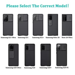 Thumbnail Ốp Lưng CamShield Sang Trọng Nillkin Cho Samsung S25 Ultra S24 Ultra S23 Ultra S22 S21 S20 FE Note 20 Ultra A54 A52S A52 A25 A71 A56 Thanh Trượt Bảo Vệ Camera 2