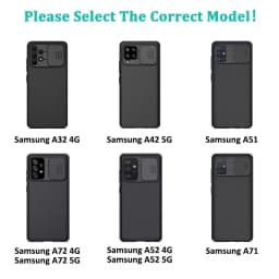 Thumbnail Ốp Lưng CamShield Sang Trọng Nillkin Cho Samsung S25 Ultra S24 Ultra S23 Ultra S22 S21 S20 FE Note 20 Ultra A54 A52S A52 A25 A71 A56 Thanh Trượt Bảo Vệ Camera 3