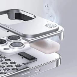Thumbnail Ốp Lưng iphone Nhôm Tản Nhiệt NJOYNY Không Viền Chống Trầy Xước Cho iphone 14 Pro Max/ 15 Pro Max 4