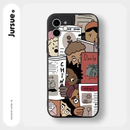 Thumbnail Ốp lưng JURSUE chống bẩn hình dễ thương đẹp ngộ nghĩnh cho iPhone 16 15 14 13 12 11 Pro Max SE 2020 X XR XS ip 8 7 Plus Y172 1