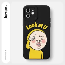 Thumbnail Ốp lưng JURSUE mềm chống bẩn hoạt hình độc lạ Cho iPhone 16 15 14 13 12 11 Pro Max SE 2020 X XR XS ip 8 7 Plus Y2337 1