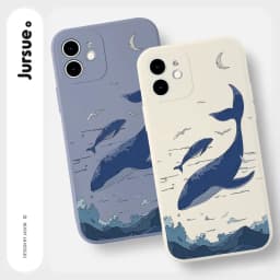 Thumbnail Ốp lưng JURSUE viền vuông hình dễ thương đẹp cho iPhone 16 15 14 13 12 11 Pro Max SE 2020 X XR XS ip 8 7 Plus kute Y98 2