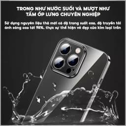 Thumbnail Ốp Lưng Likgus Trong Suốt Màng Bảo Vệ Camera Full Cứng Không Ố Vàng Cho IP 14-15-16-Pro-Plus-Promax 4