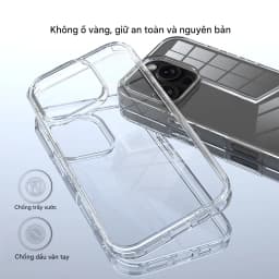 Thumbnail Ốp Lưng Likgus Trong Suốt Viền TPU Chống Sốc Lưng PC Cứng Chống Ố Vàng Cho IP 11-16-Pro-Plus-Promax 2